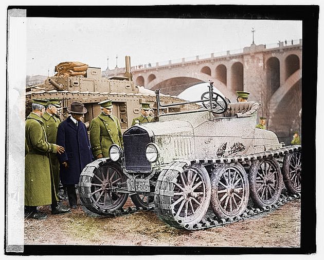 Ford T w nietypowej wersji Halftrack