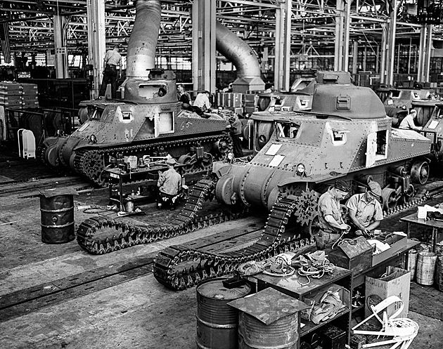 Produkcja czołgów M-3 (USA).