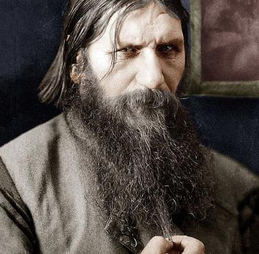 Grigorij Rasputin - chłop rosyjski, rzekomy mnich, faworyt carycy, przeciwnik wojny z Niemcami.