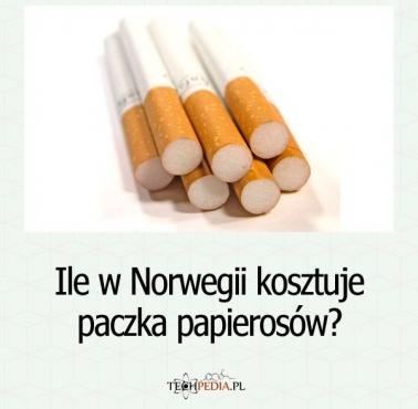 Ile w Norwegii kosztuje paczka papierosów?