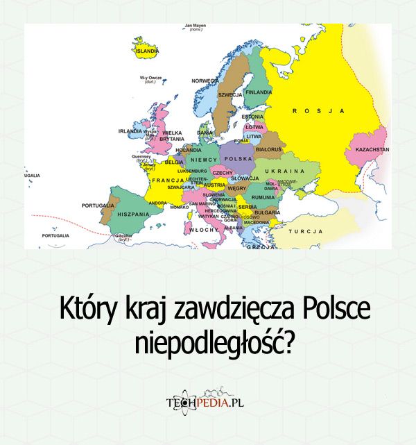 Który kraj zawdzięcza Polsce niepodległość?