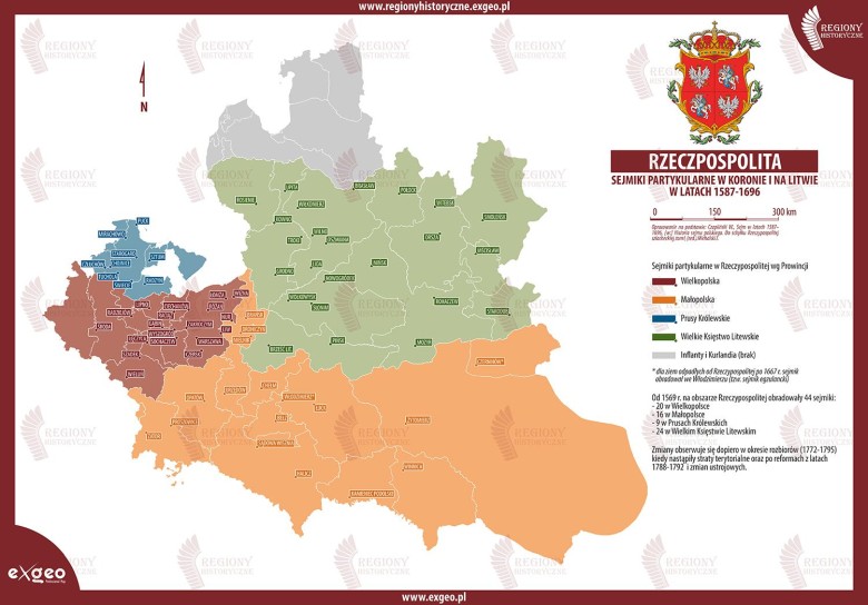 I RP: sejmiki w Koronie i na Litwie w latach 1587-1696