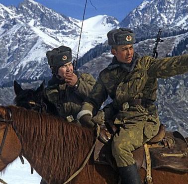 Rosyjski patrol na granicy ZSRR - Chiny, obecnie Kazachstan - Chiny.