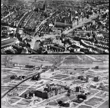 Rotterdam po niemieckim bombardowaniu