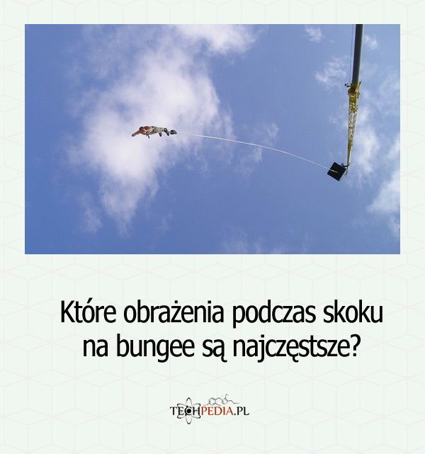 Które obrażenia podczas skoku na bungee są najczęstsze?