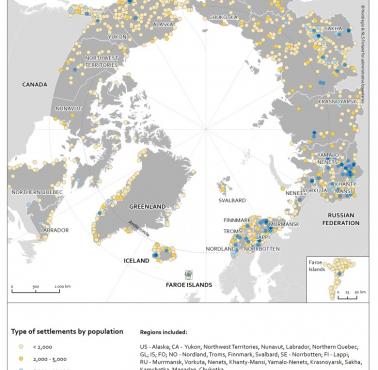 Największe skupiska ludności w Arktyce