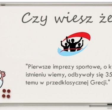 Pierwsze imprezy sportowe ...