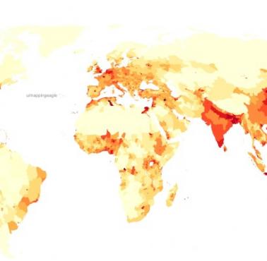 Gęstość zaludnienia świata