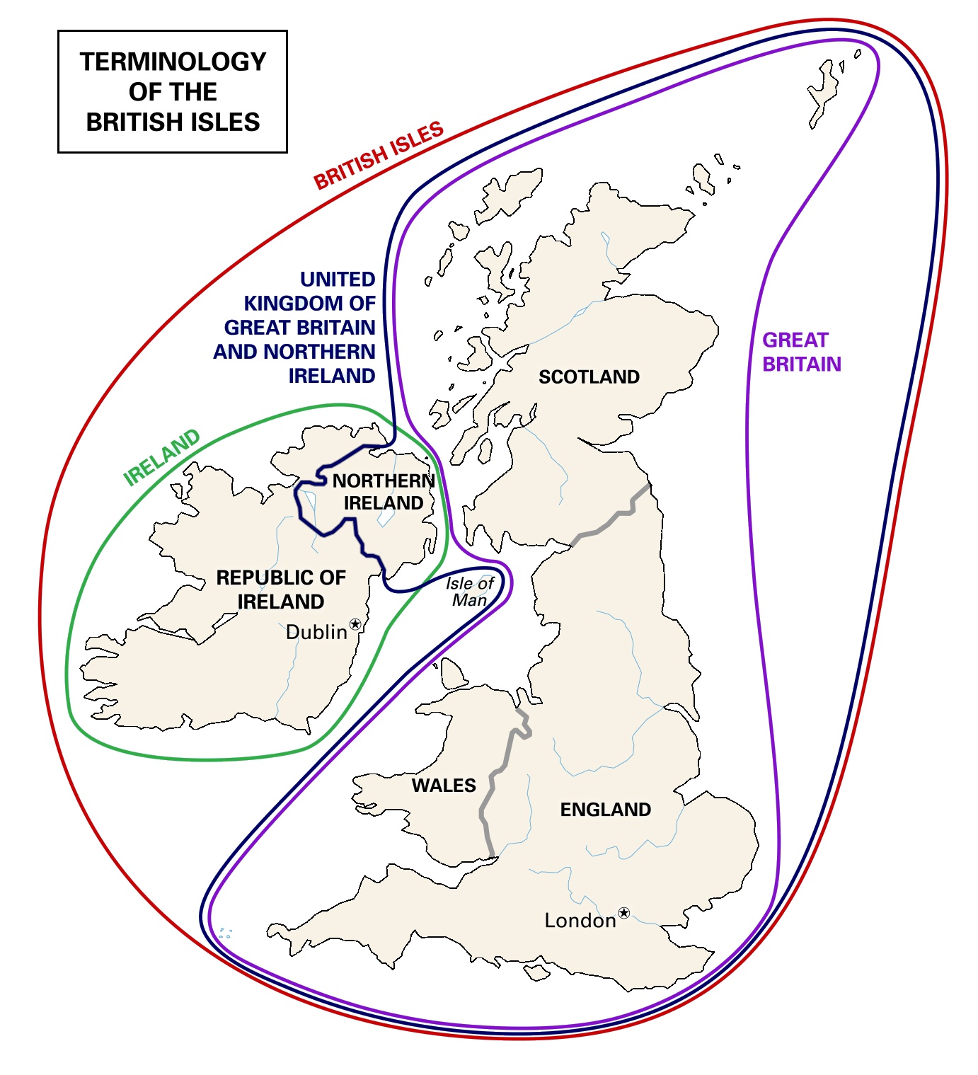 Podział Wysp Brytyjskich (terminologia)