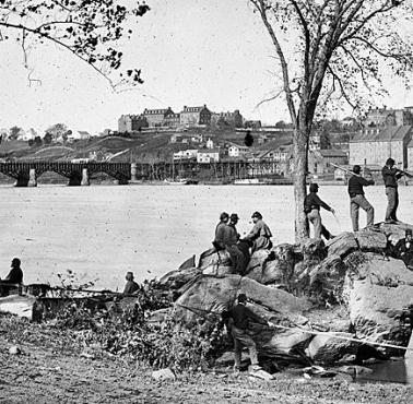 Żołnierze Unii (Północy) nad Potomakiem, Georgetown (Washington D.C.)