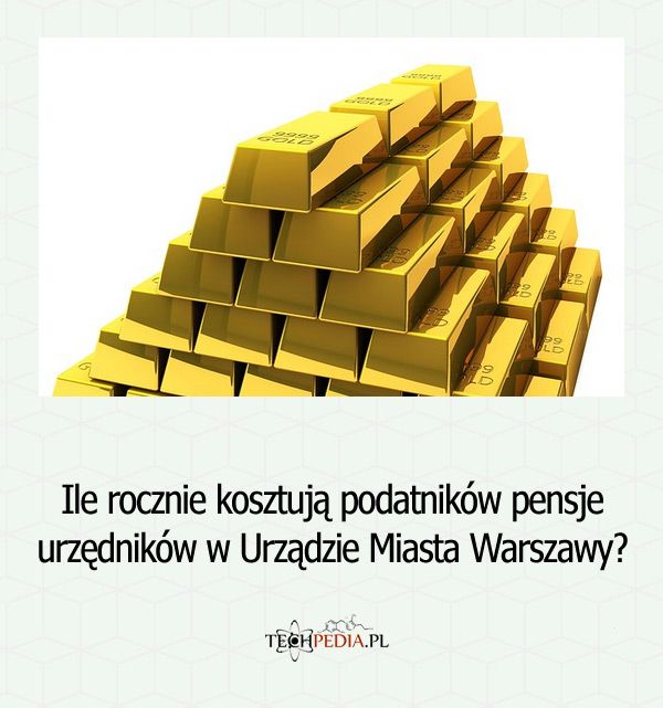 Ile rocznie kosztują podatników pensje urzędników w Urządzie Miasta Warszawy?