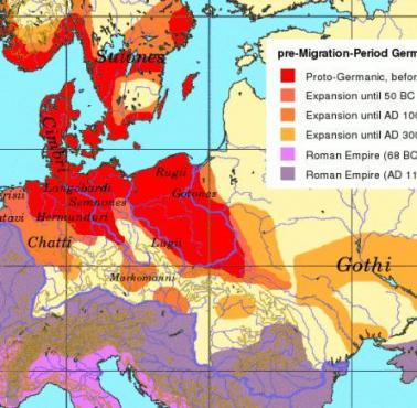 Ekspansja plemion germańskich, 100 p.n.e. - 170 rok n.e.