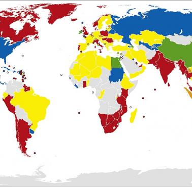 Kolory skrzynek pocztowych na całym świecie