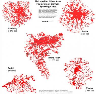 Największe aglomeracje niemieckojęzyczne