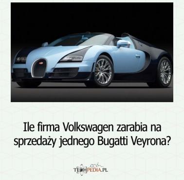 Ile firma Volkswagen zarabia na sprzedaży jednego Bugatti Veyrona?