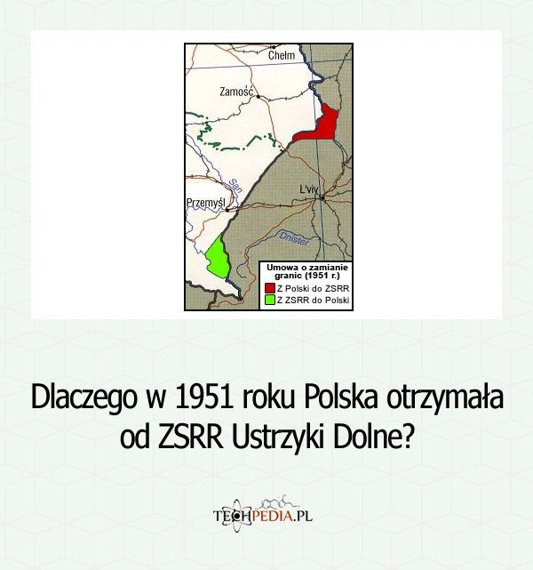 Dlaczego w 1951 roku Polska otrzymała od ZSRR Ustrzyki Dolne?