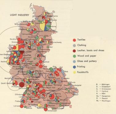 Przemysł lekki (tekstylia, odzież, skóra, papier, szkło, poligrafia, artykuły) w Niemczech Zachodnich (lata 60. XX wieku) , 1967