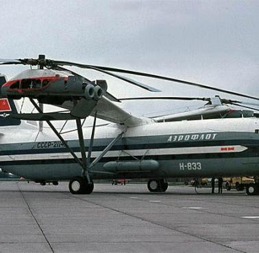 Mi-12 - największy na świecie prototypowy śmigłowiec, jaki kiedykolwiek wzniósł się w powietrze.