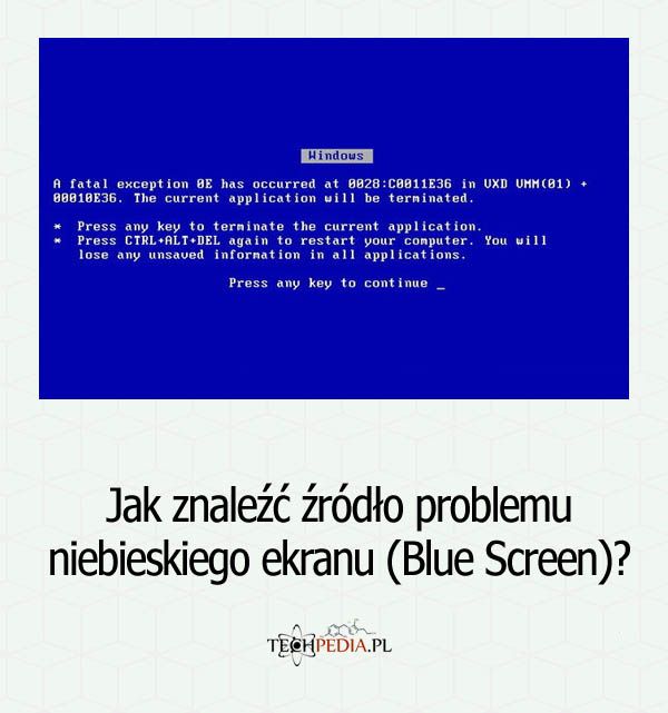 Jak znaleźć źródło problemu niebieskiego ekranu (Blue Screen)?