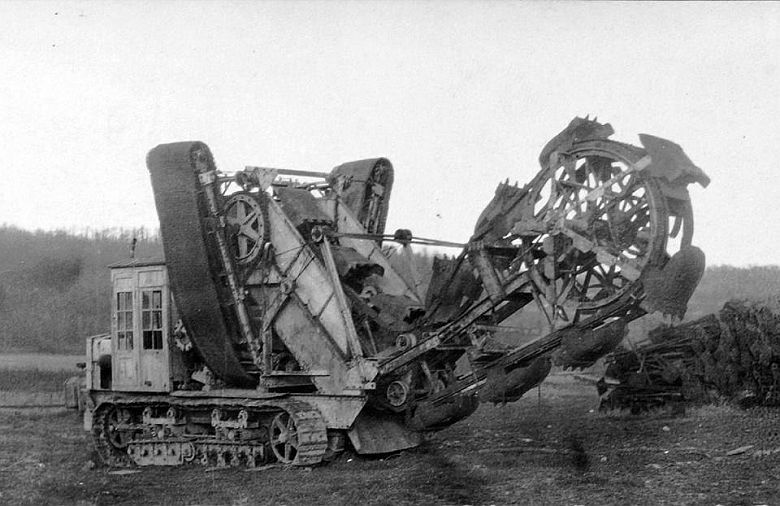 Niemiecka maszyna do kopania okopów, I wojna światowa, 1918