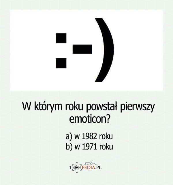 W którym roku powstał uśmiechnięty emoticon :) ?