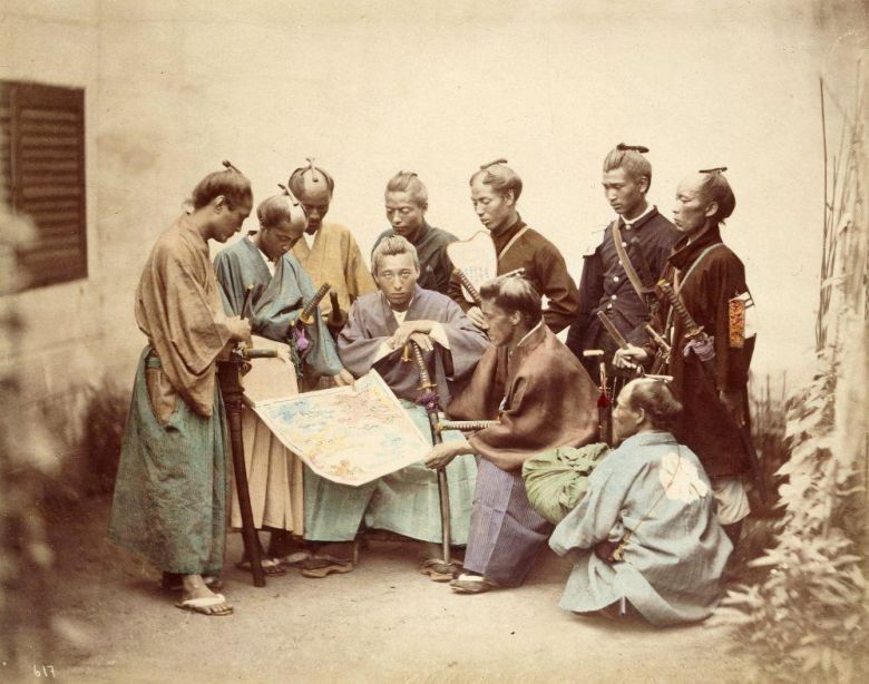 Samurajowie klanu Chosyu podczas wojny boshin (Japonia).