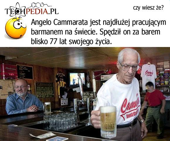 Angelo Cammarata - Najdłużej pracujący barman