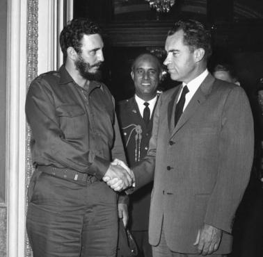 Spotkanie w Waszyngtonie Richarda Nixona i Fidela Castro.