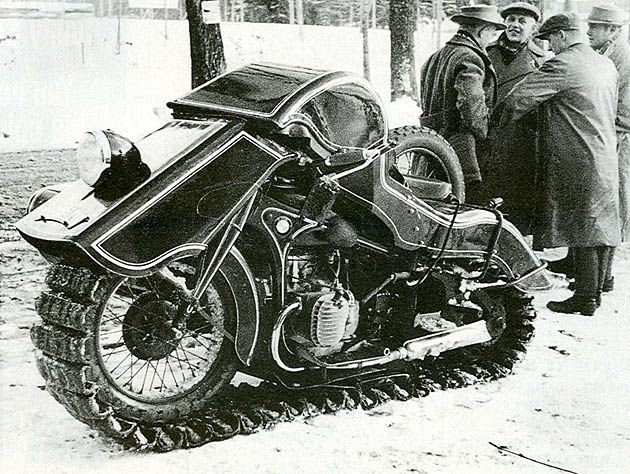 Śnieżny motocykl - BMW Schneekrad