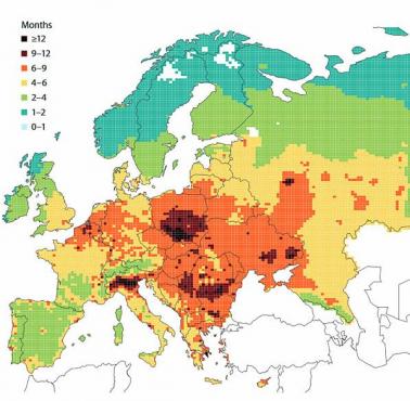 Ile miesięcy mniej żyjemy w zależności od miejsca, gdzie żyjemy (dane UNECE).