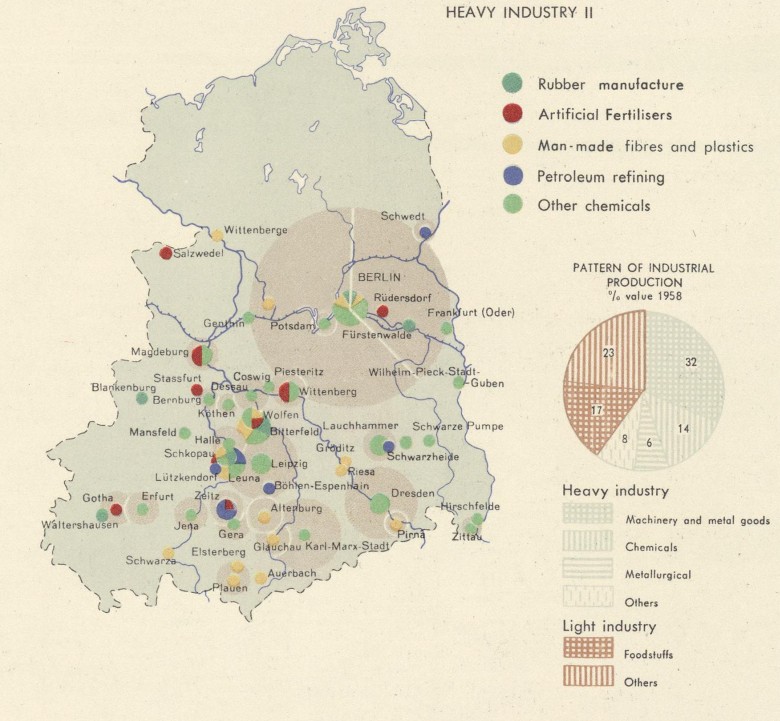 Przemysł ciężki NRD (produkcja gumy, nawozy, tworzywa sztuczne) (lata 60.), 1967