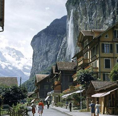 Malownicza wioska Lauterbrunnen w Szwajcarii