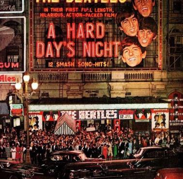 Londyńska premiera A Hard Day's Night zespołu The Beatles.