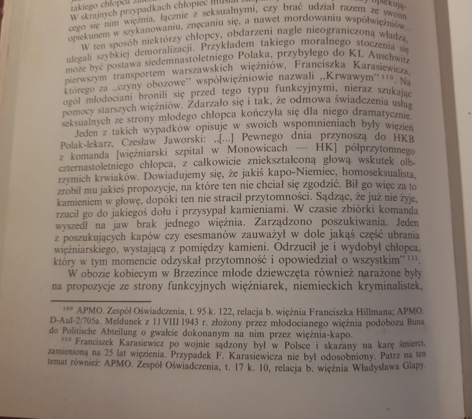 Wielu homoseksualistów w obozach koncentracyjnych było wyjątkowymi zwyrodnialcami i gwałcicielami, Auschwitz