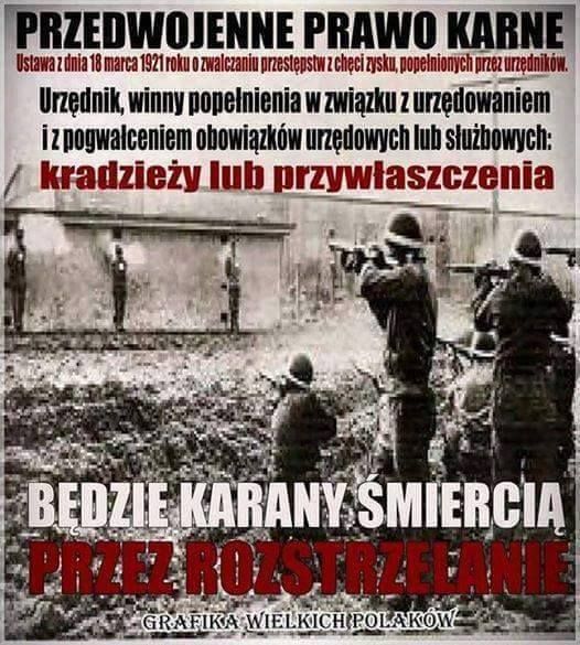 Kara dla urzędników w prawie karnym II RP za kradzież lub przywłaszczenie środków publicznych.
