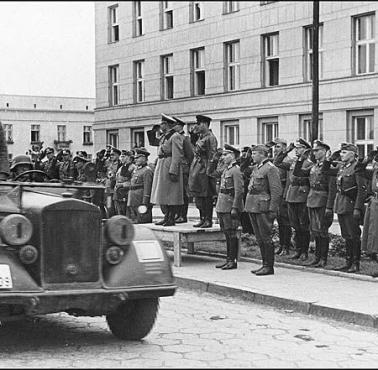Wspólna sowiecko-niemiecka parada zwycięstwa w Brześciu. 