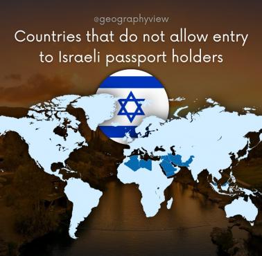 Kraje, które nie akceptują paszportów izraelskich