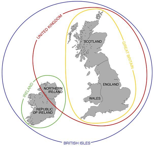 Wyspy Brytyjskie, Irlandia, Zjednoczone Królestwo