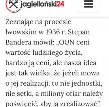 Stepan Bandera o idei OUN