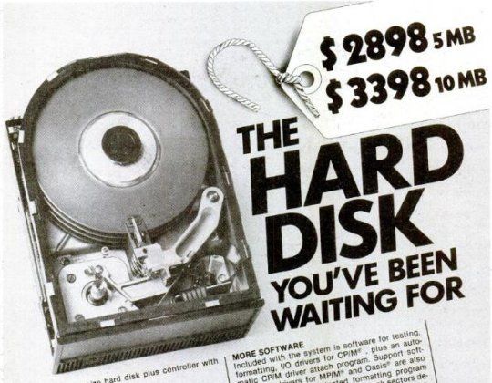 Hard dysk w 1981 roku