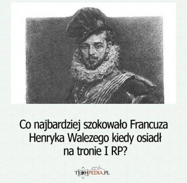 Co najbardziej szokowało Francuza Henryka Walezego kiedy osiadł na tronie I RP?