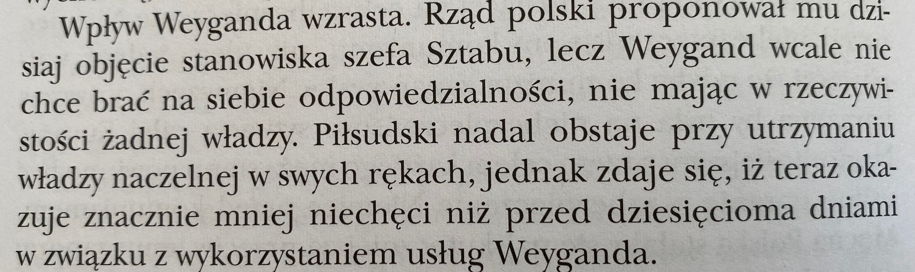 Wojna polsko-rosyjska 1920, Weygand, książka d' Abernona, 9 VIII 1920 r.