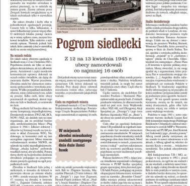 Zorganizowany przez UB pogrom siedlecki, 12/13 IV 1945