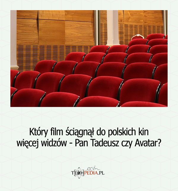 Który film ściągnął do polskich kin więcej widzów - Pan Tadeusz czy Avatar?