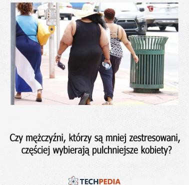 Czy mężczyźni, którzy są mniej zestresowani, częściej wybierają pulchniejsze kobiety?