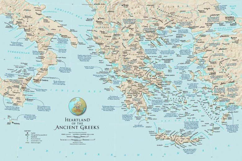 Mapa starożytnej Grecji.  Serce starożytnej Grecji