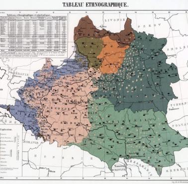 Mapy etnograficzne zachodniej części Rosji autorstwa Rodericha von Erckerta, 1863