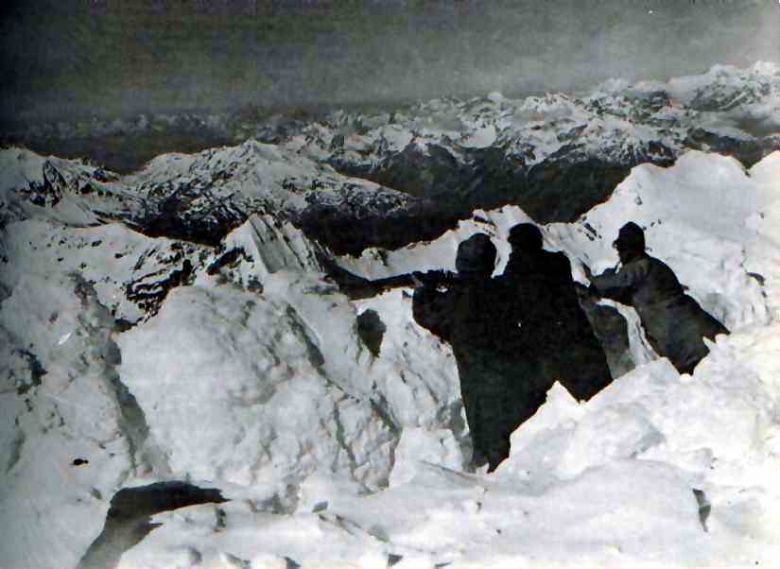 Austriackie umocnienia podczas I wojny na wysokości 3850 m n.p.m.