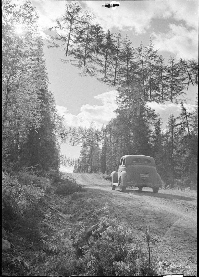 Kamuflaż drogi podczas II wojny światowej - Finlandia.
