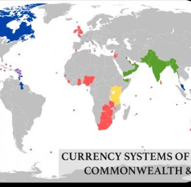 Systemy walutowe Wspólnoty Brytyjskiej i Imperium, 1939